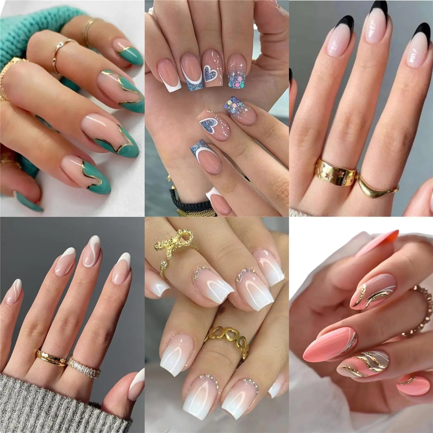 QuickGlam Press-On Nails Set