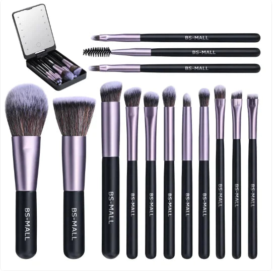 GlowBox Pro Makeup Brush Set